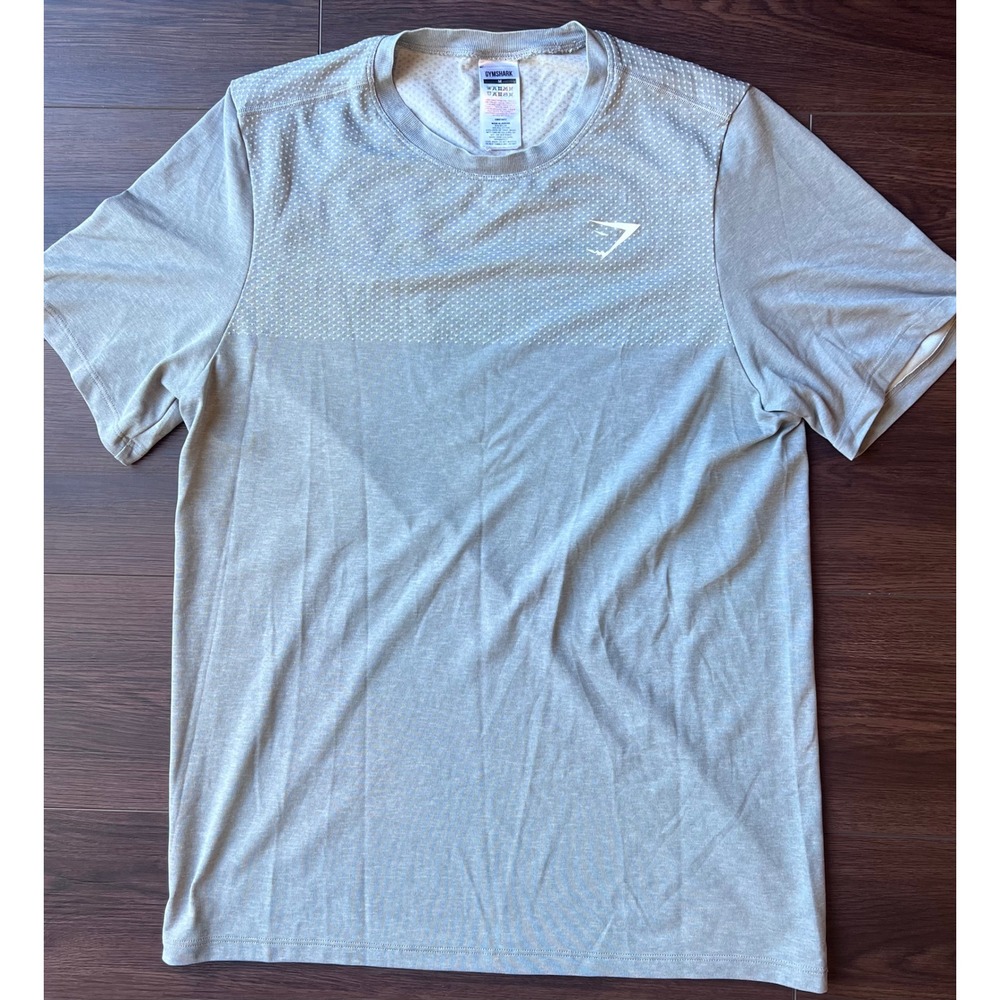 Gymshark Mens Apex Seamless Short Sleeve T-Shirt Grey Marl GMST4032 Size M
